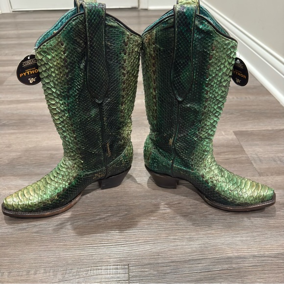 Corral Boots Python Snip Toe Woven Western Cowboy Boots A3661 - Picture 5 of 14